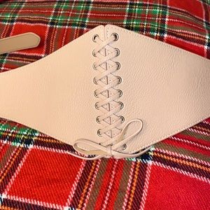 BCBG MAXAZRIA waist belt size Large in the color Bare Pink